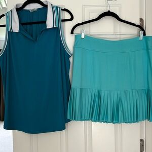 Jofit golf outfit. Never been worn. Material keeps you cool. Never wrinkles